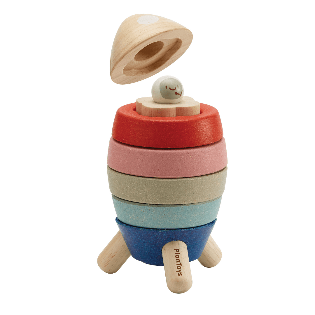 Plan Toys Stacking Rocket Orchard Collection ScandiBugs