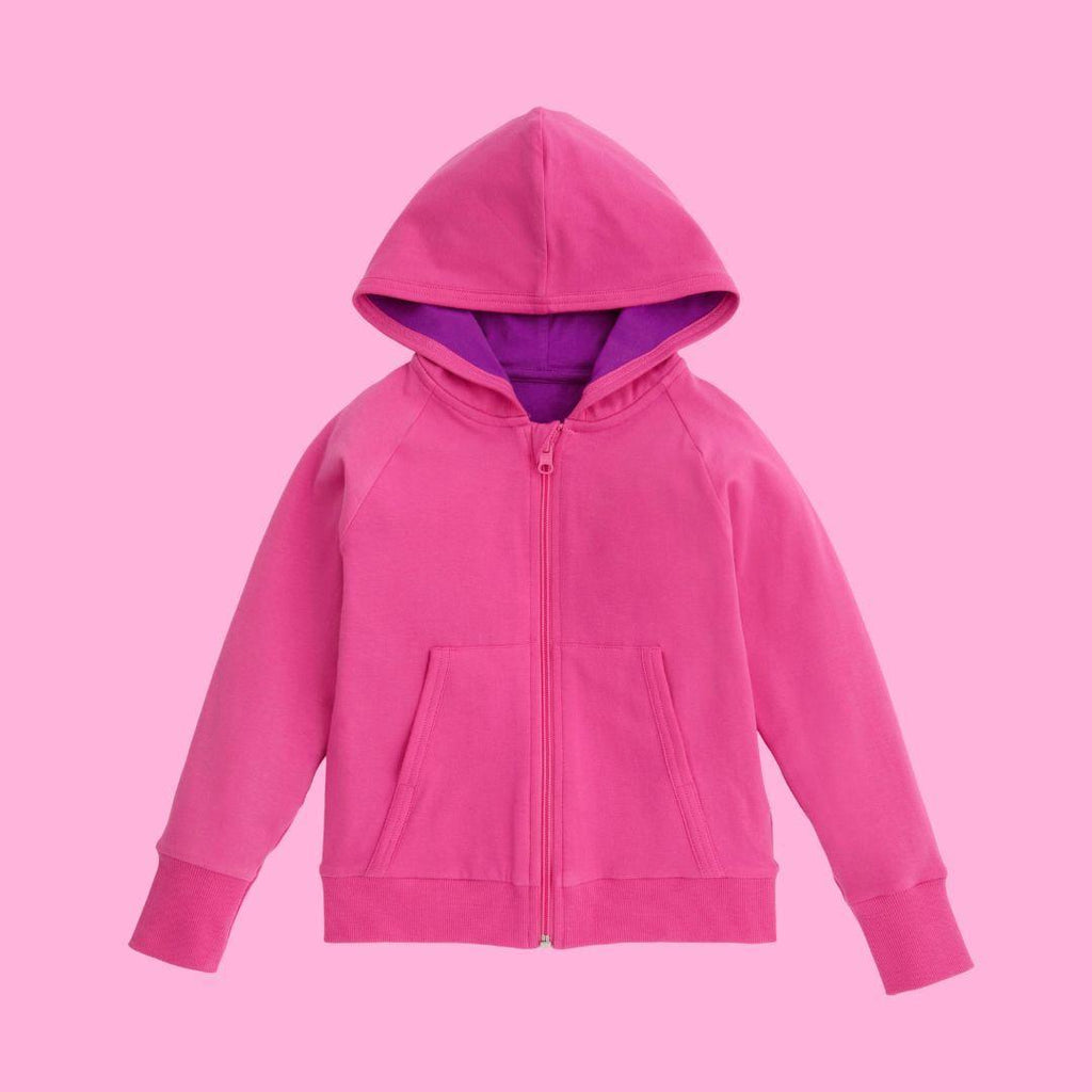 ScandiBugs Own Label Organic Reversible Hoody - Bubblegum Pink & Perfectly Purple - ScandiBugs