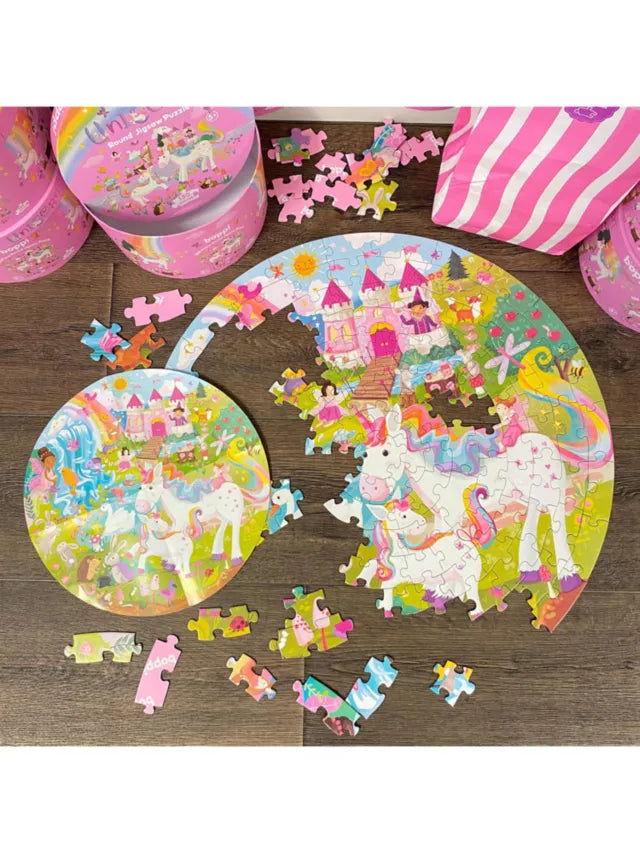 Boppi 150 Piece Round Jigsaw Puzzle - Unicorn