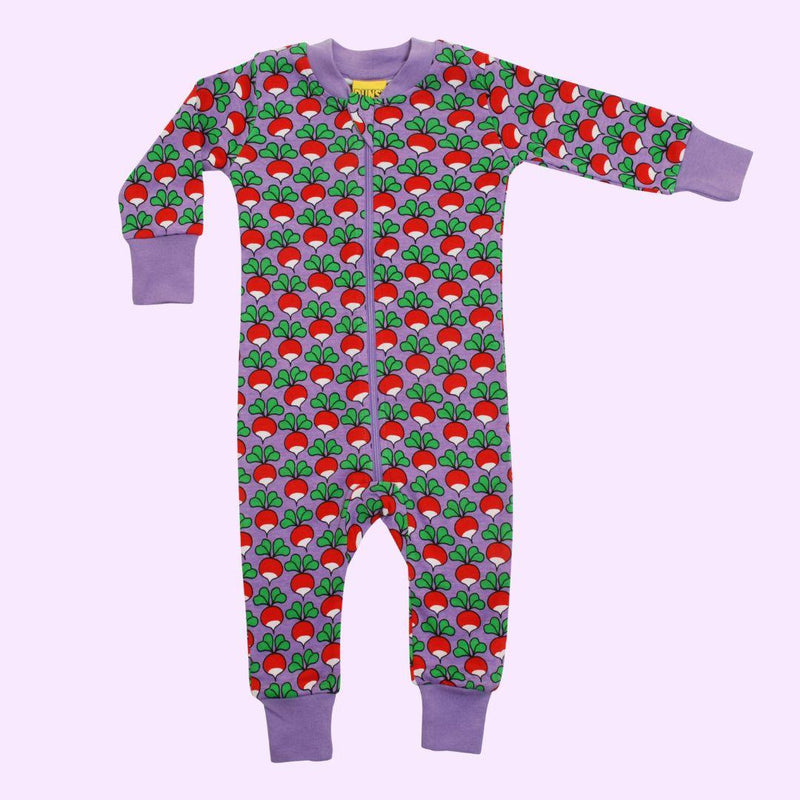 DUNS Radish Bougainvillia Purple - Long Sleeve Zip Suit