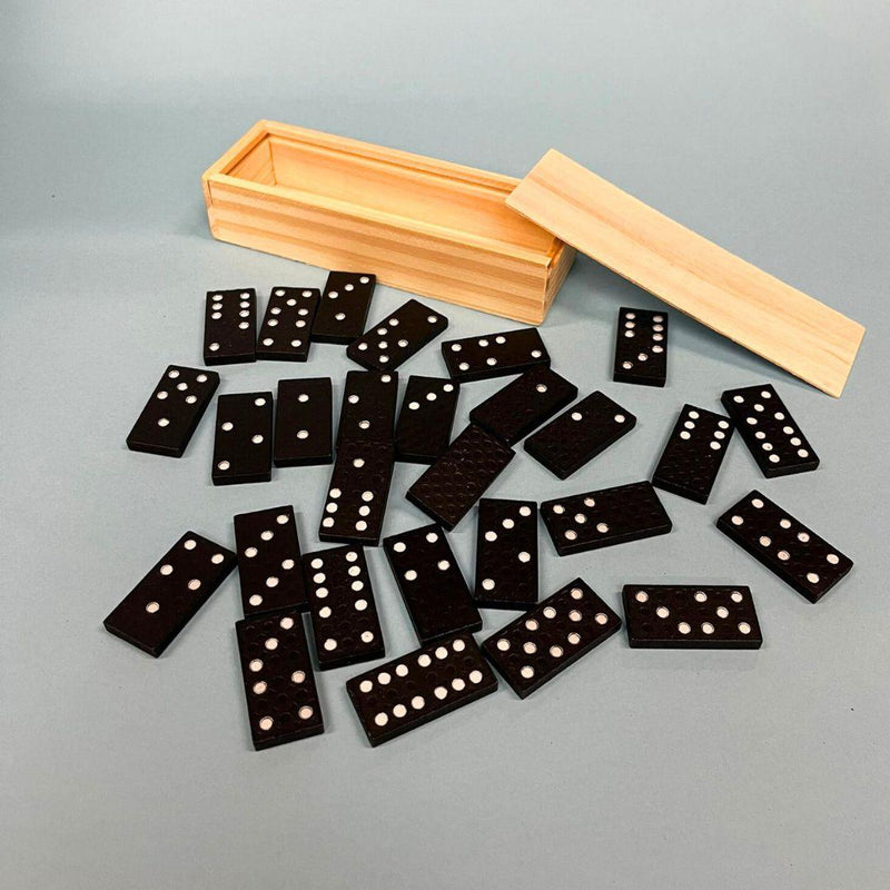 Retro Wooden Mini Domino Set