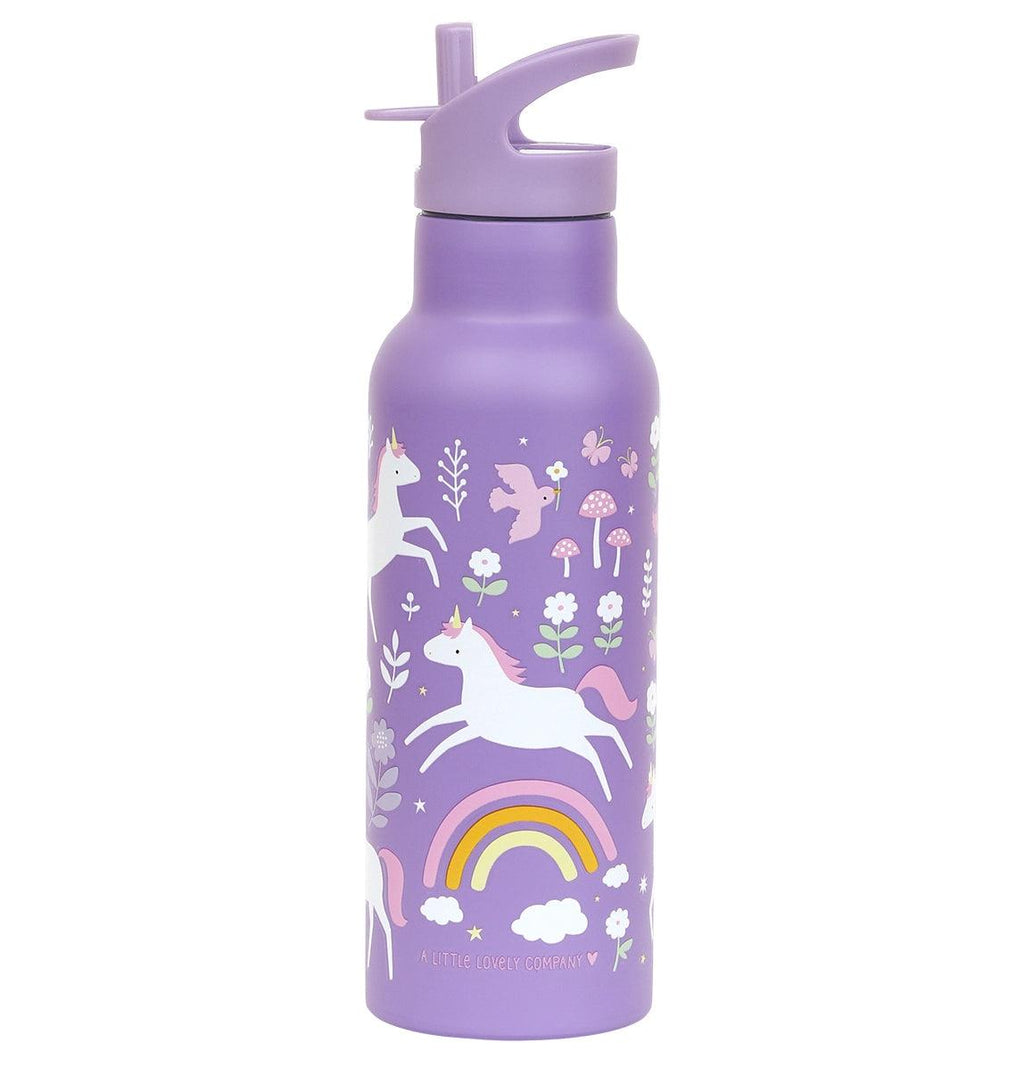 A Lovely Little Company - XL Stainless Steel Drink / Water Bottle: Unicorn Dreams