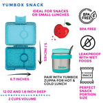 Yumbox 스낵 3칸 도시락 도시락 - 다양한 색상 