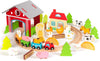 Boppi Wooden Farm Train Set - 48 Piece