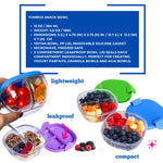 Yumbox Leakproof Snack Bowl - 3 Compartment