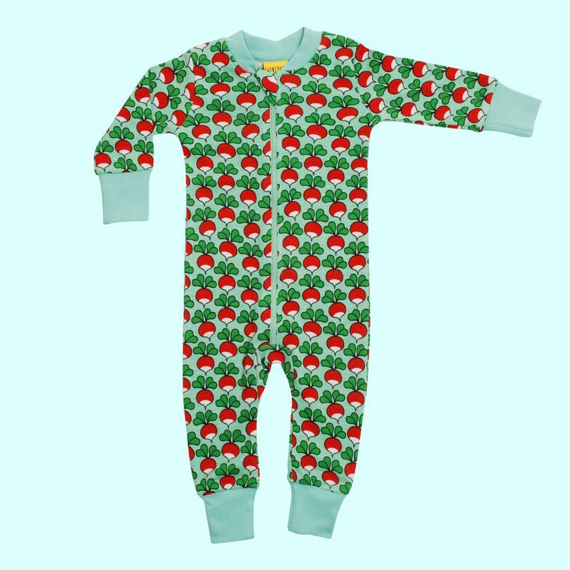 DUNS Radish Mist Green - Long Sleeve Zip Suit