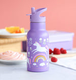 A Lovely Little Company - Kids Stainless Steel Drink / Water Bottle: Unicorn dreams