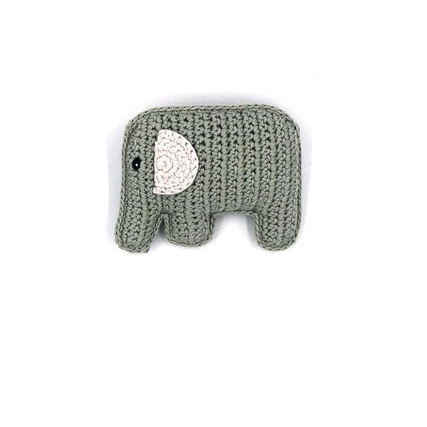 Pebble Elephant Rattle - Teal