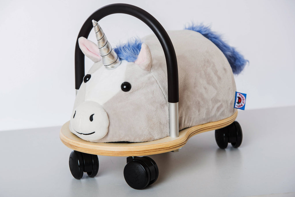 Wheely Bug Plush Unicorn Ride On Toy