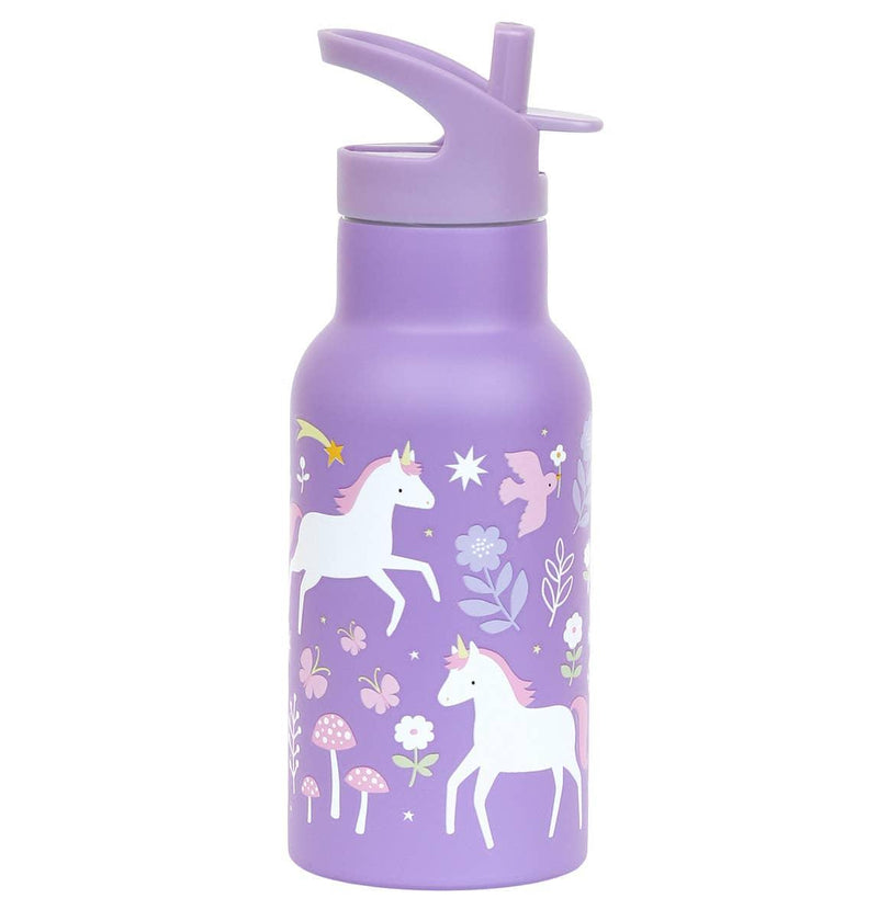 A Lovely Little Company - Kids Stainless Steel Drink / Water Bottle: Unicorn dreams