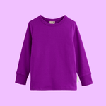 ScandiBugs Own Label Organic Long Sleeve Top - Perfectly Purple - ScandiBugs