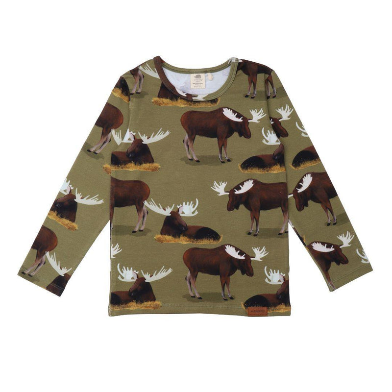 Walkiddy Majestic Moose Long Sleeve T-Shirt - ScandiBugs